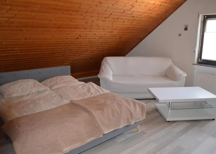公寓 Gemuetliche Dachgeschosswohnung 莱茵巴赫